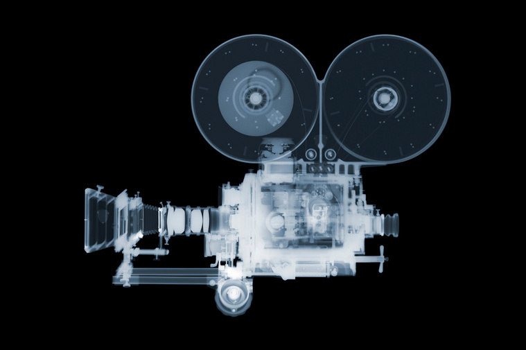 inside of video camera - x-ray of video camera by nick veasey 