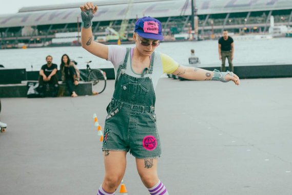Queer Skate Club Amsterdam photo series. 