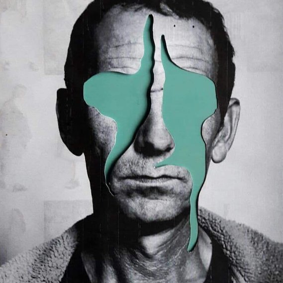 simple collage - black and white collage by cornelius grunt