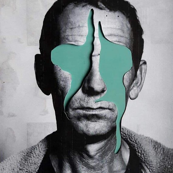 simple collage - black and white collage by cornelius grunt