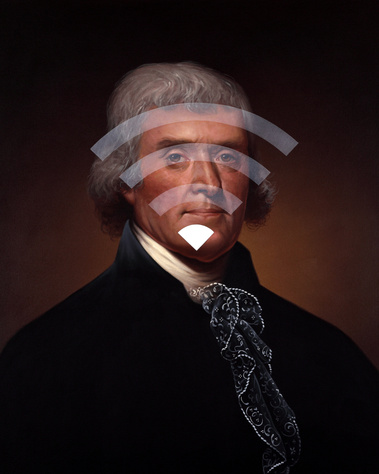 No Wifi 18th century painting by Shawn Huckins for Beyond Photography
