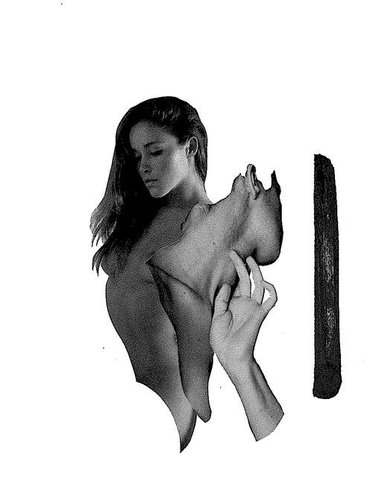 minimalist collage art 