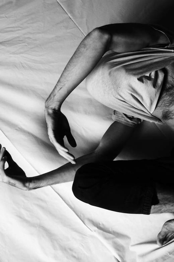 Black and white movement photography 
