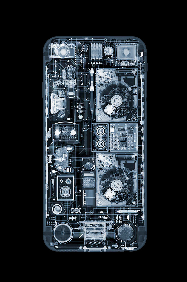 x-ray of an iPhone for beyond photography 