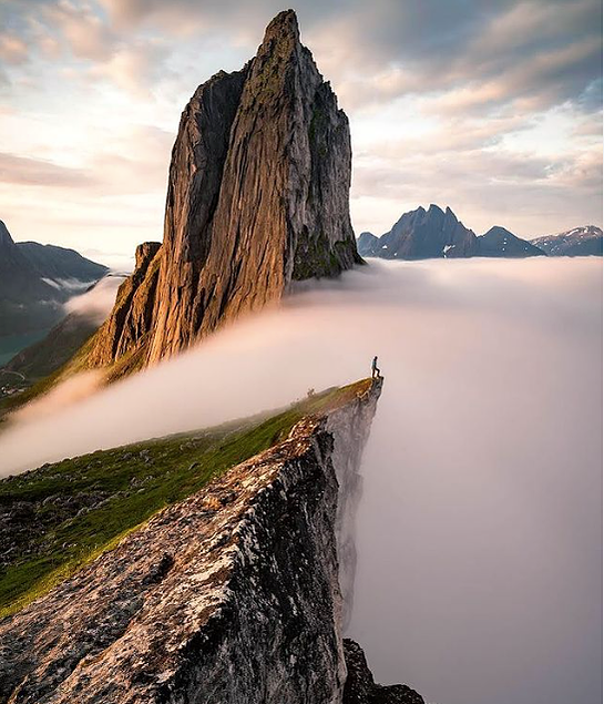 Seen to the left is the photo by Terry Zhang that served as the initial inspiration to visit Lofoten, Norway
