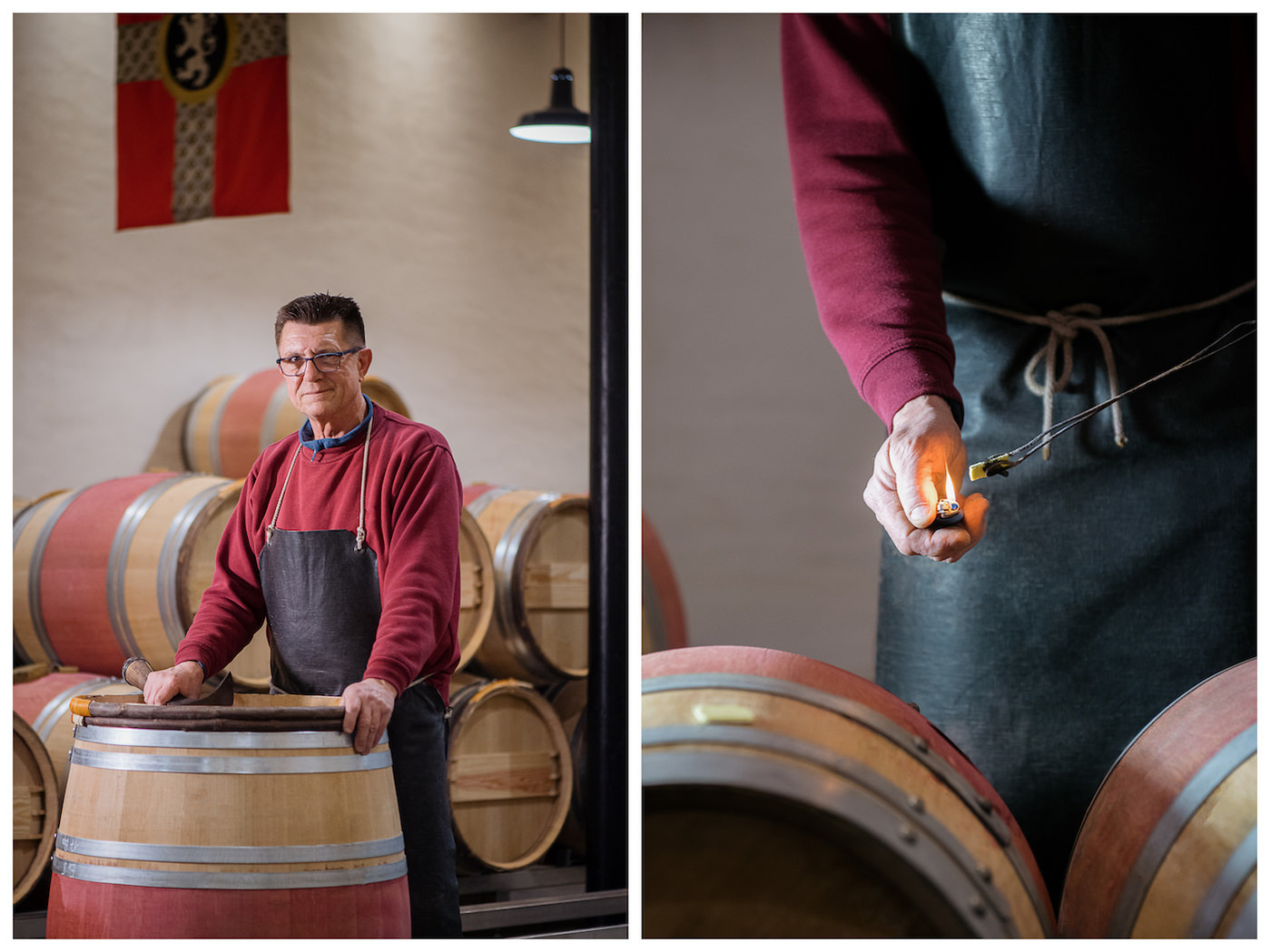 Ouvrier de chais du château La Fleur-Pétrus à Pomerol - Photo © Brice Braastad | Episode II. 