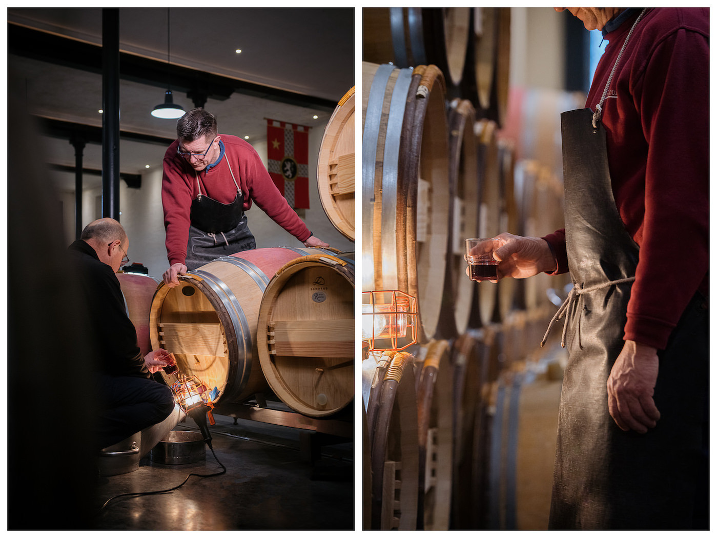 Ouvrier de chais du château La Fleur-Pétrus à Pomerol - Photo © Brice Braastad | Episode II. 