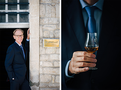 Portrait de Charles Braastad, maitre de chai de la maison de cognac Delamain, à Jarnac. Photo © Brice Braastad - Episode II
