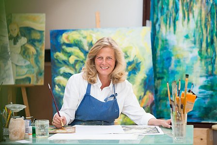 Portait de Sigweis von Neipperg, artiste peintre, dans son atelier de Saint-Emilion, Gironde, France. Photo © Brice Braastad - Episode II