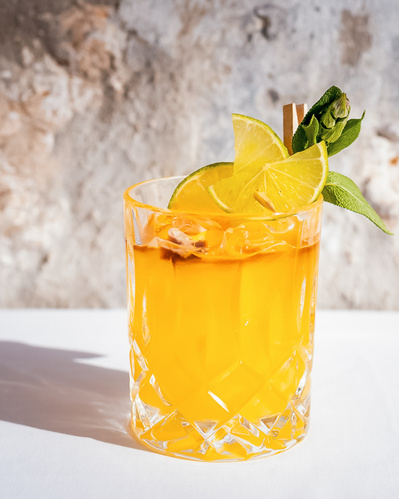 Seasonal cocktails made with local oranges from Dubrovnik.