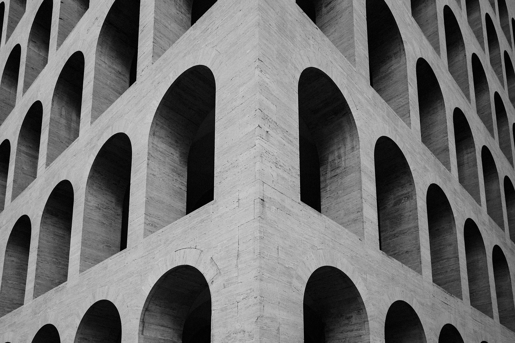 Detail of the Palazzo della Civilta Italiana, Roma, by Guerrini, La Padula & Romano.