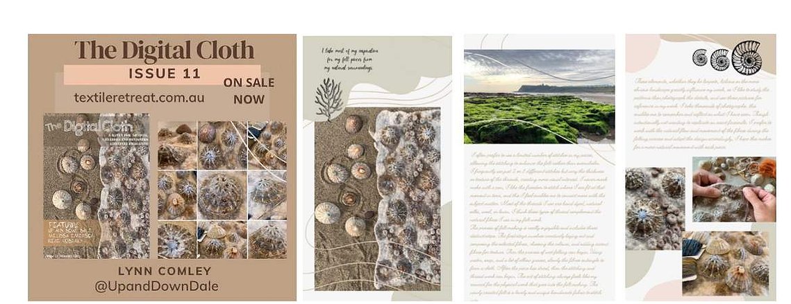 The Digital Cloth  article by Lynn Comley UpandDownDale Textile art magazine 