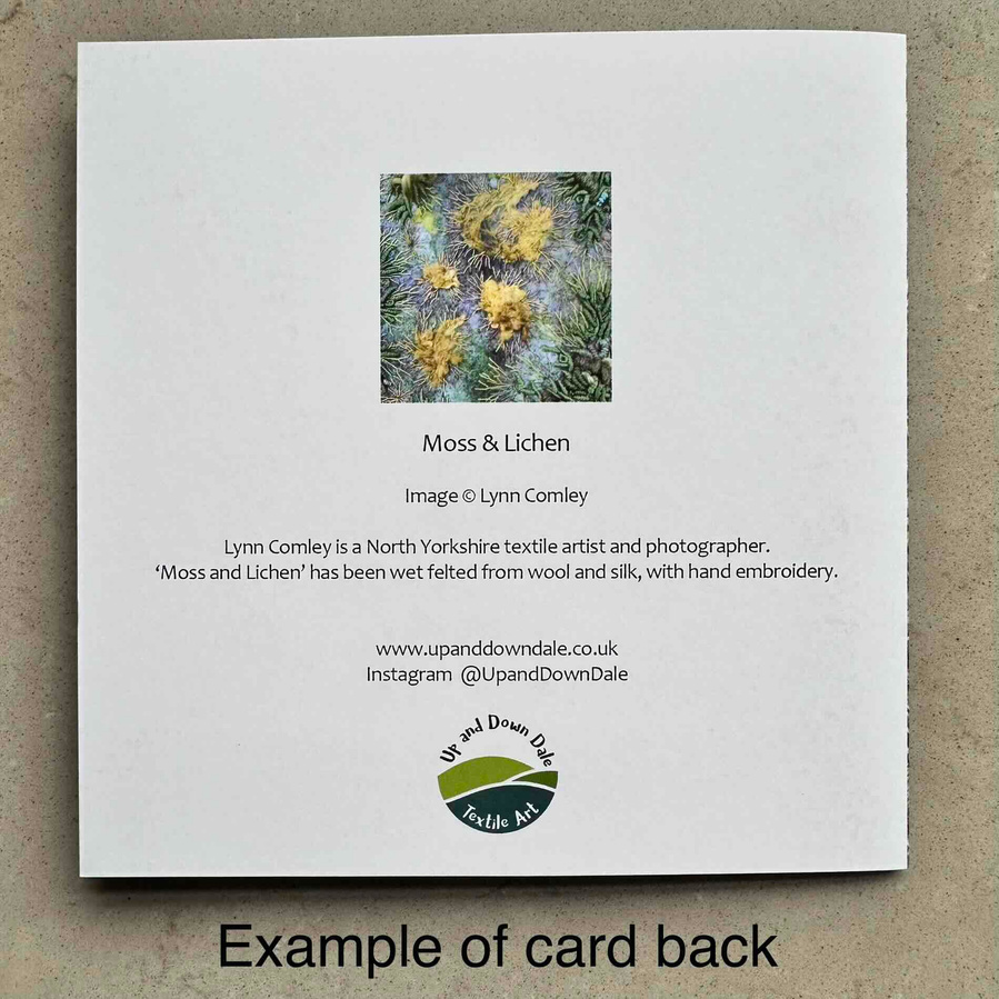 Greeting cards by Lynn Comley aka UpandDownDale 