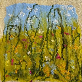 wet felting students work 