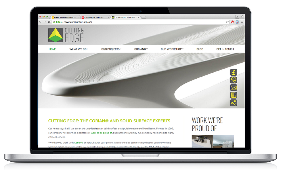 cutting edge web design