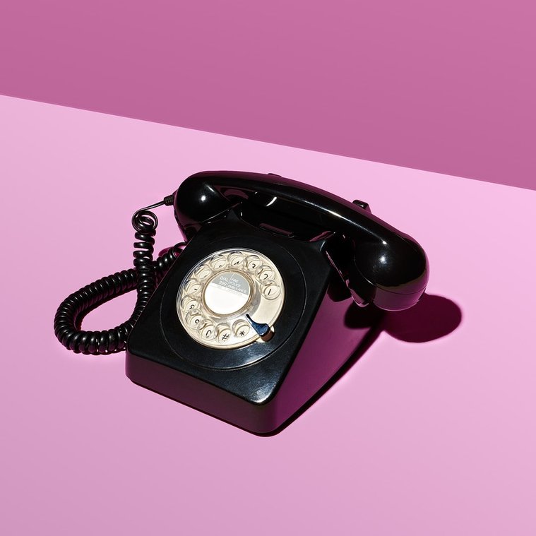 old dial phone pop art 