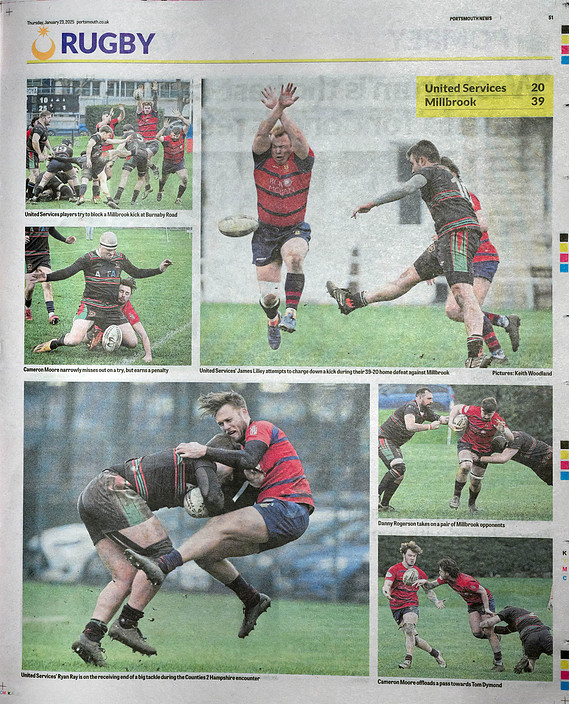 Selection of images used in Sports section of Portsmouth News