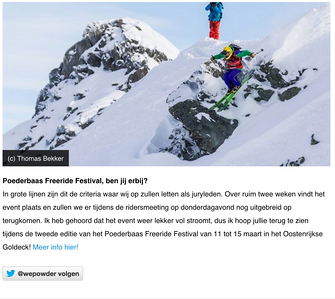 Photo of a skier dropping a cliff during an event used for new purposes  photo by Bekker Thomas