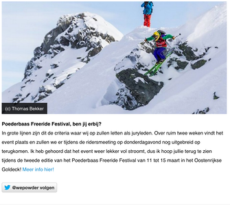 Photo of a skier dropping a cliff during an event used for new purposes photo by Bekker Thomas