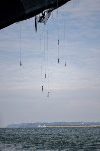 Travaux Acrobatiques opérés par Jarnias à Brest, France photo Bekker Thomas