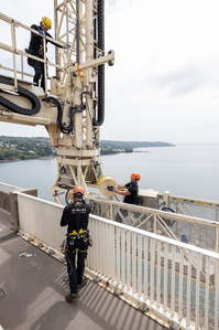 Travaux Acrobatiques opérés par Jarnias à Brest, France photo Bekker Thomas