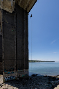 Travaux Acrobatiques opérés par Jarnias à Brest, France photo Bekker Thomas