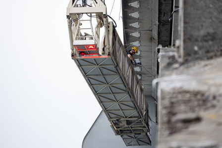 Travaux Acrobatiques opérés par Jarnias à Brest, France photo Bekker Thomas