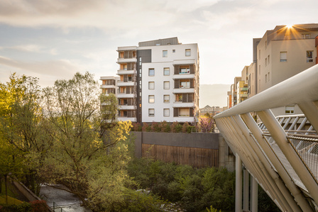 Logements eco quartier Les Passerelles, Wolff Mugnier Architectes @ Cran Gevrier Photo : Thomas Bekker