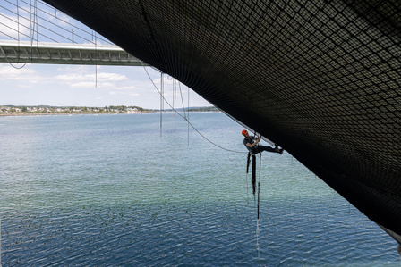 Travaux Acrobatiques opérés par Jarnias à Brest, France photo Bekker Thomas