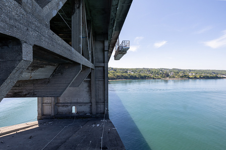 Travaux Acrobatiques opérés par Jarnias à Brest, France photo Bekker Thomas