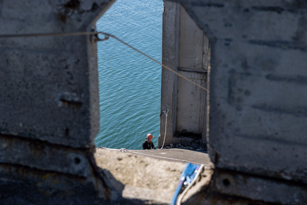 Travaux Acrobatiques opérés par Jarnias à Brest, France photo Bekker Thomas