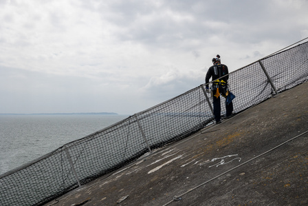 Travaux Acrobatiques opérés par Jarnias à Brest, France photo Bekker Thomas