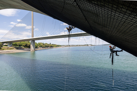 Travaux Acrobatiques opérés par Jarnias à Brest, France photo Bekker Thomas
