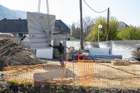 Travaux Acrobatiques opérés par Jarnias à Brest, France photo Bekker Thomas