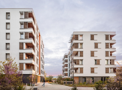 Logements eco quartier Les Passerelles, Wolff Mugnier Architectes @ Cran Gevrier Photo : Thomas Bekker
