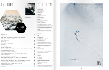 Published photo in White ski magazine photo by Bekker Thomas