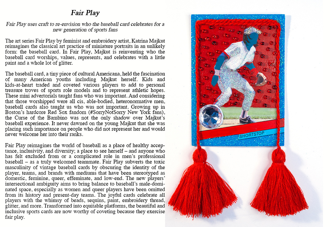 Description of Fair Play, Project Statement, Katrina Majkut