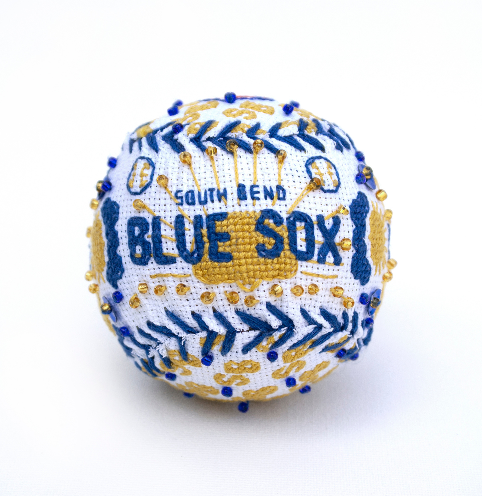 Baseball, Baseball Art, All American Girls Professional Baseball League, AAGPBL, embroidery art, cross-stitch art, fiber art, Katrina Majkut, cross-stitch