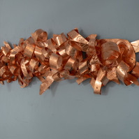 Shared Passions - Abstract Art Piece Made With Copper. This Piece has Various Shapes That Resemble Ties.