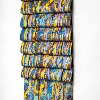 Scatter Blessing-Multicolored Art Piece That Resembles A Blanket 