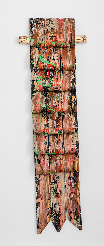 Watchin Faith III-Multicolored Art Piece That Resembles A Blanket 