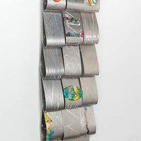  Choice Blessing-Silver Art Piece with Color Detail That Resembles A Blanket 