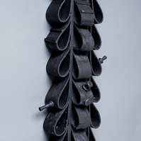For Mike- Black Totem in the Shape of Ties.