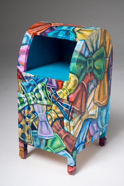 Bow Ties - Mailbox with Painted Bow Ties of Various Colors