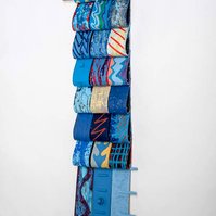 Heaven Bound I-Blue Art Piece That Resembles A Blanket 
