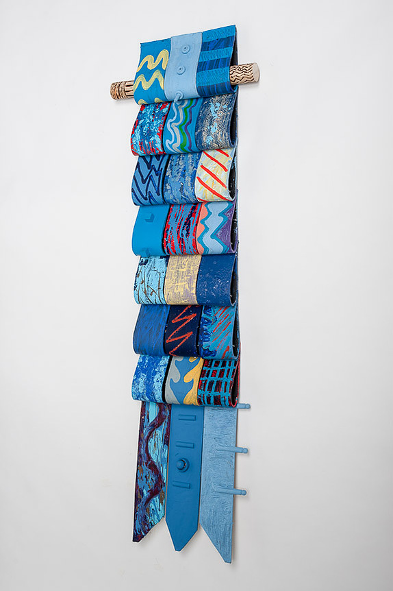 Heaven Bound I-Blue Art Piece That Resembles A Blanket 