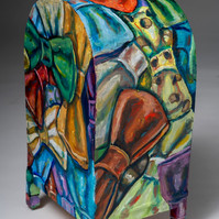 Bow Ties Back - Mailbox with Painted Bow Ties of Various Colors