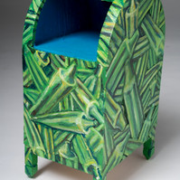Okra-Mailbox with Painted Green Okra