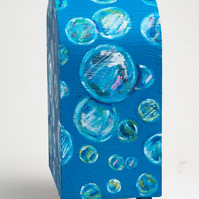 Bar Soap Back - Blue Mailbox with Bubbles