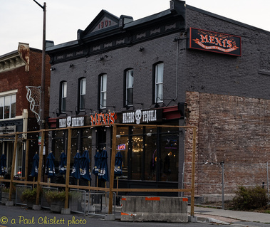 A Mexican restaurant, called Mexis located on Pitt Street in Cornwall, Ontario. 